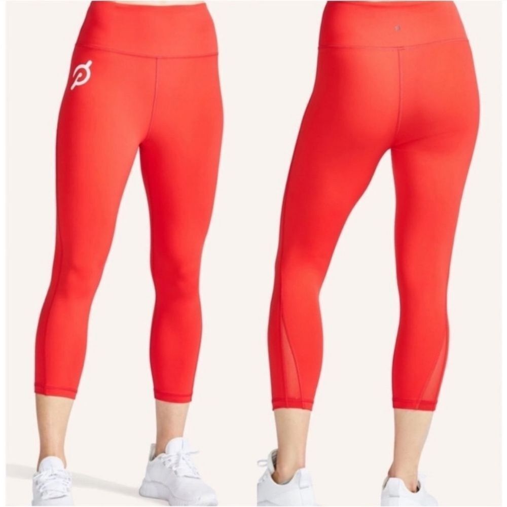 Peloton London Capri Size S Legging Activewear Leggings Sporty Red